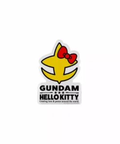 BIOWORLD Hello Kitty X Gundam E.F.S.F. Logo Sticker Characters