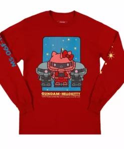 BIOWORLD Characters Hello Kitty X Gundam Zeon Longsleeve