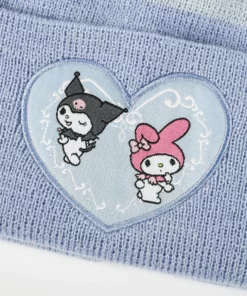 BIOWORLD Kuromi & My Melody X Dumbgood Striped Beanie Characters