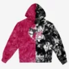 BIOWORLD Kuromi & My Melody X Dumbgood Split Tie-dye Hoodie