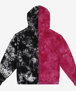 BIOWORLD Kuromi & My Melody X Dumbgood Split Tie-dye Hoodie