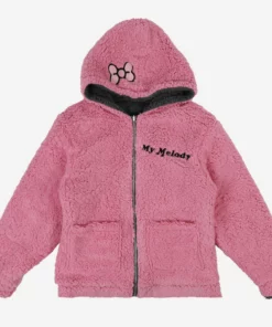 BIOWORLD Kuromi & My Melody X Dumbgood Reversible Sherpa Zip Hoodie