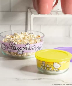 Instant Brands Characters Hello Kitty X Pyrex Glass Storage Containers (Set Of 3)
