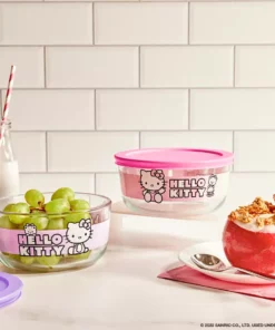 Instant Brands Hello Kitty X Pyrex Glass Storage Containers (Set Of 2)