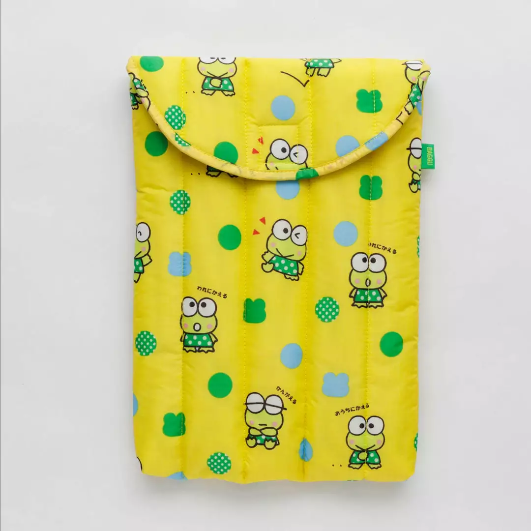Baggu Corporation Home Keroppi X Baggu Puffy Laptop Sleeve 3 Baggu Corporation Home Keroppi X Baggu Puffy Laptop Sleeve
