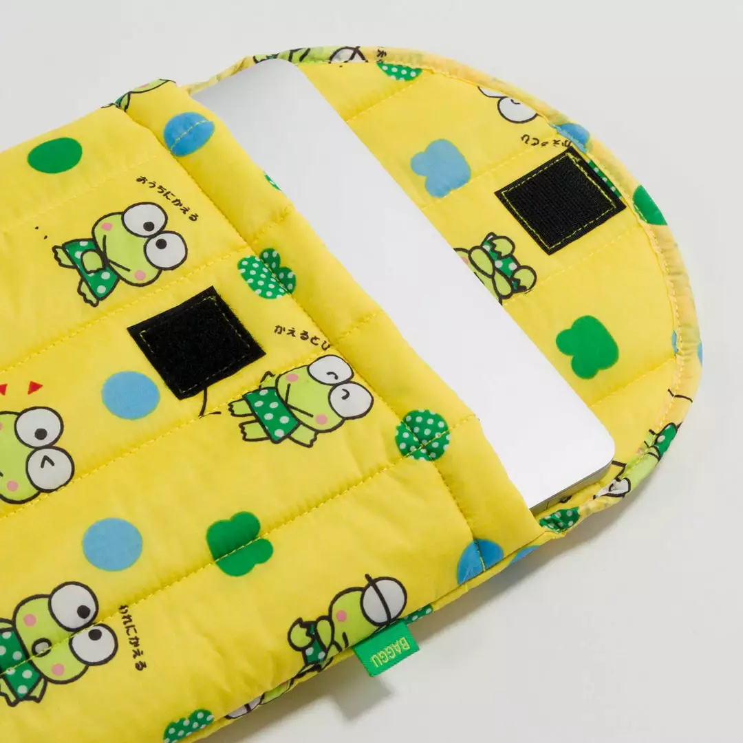 Baggu Corporation Home Keroppi X Baggu Puffy Laptop Sleeve 4 Baggu Corporation Home Keroppi X Baggu Puffy Laptop Sleeve