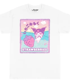Printful Kuromi Strawberry Milk Tee