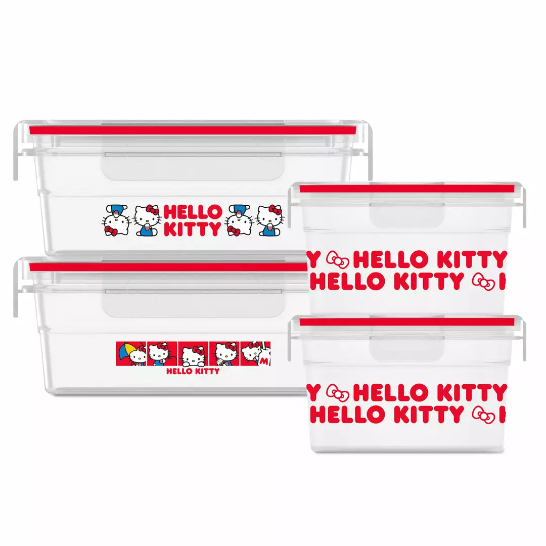 Instant Brands Hello Kitty X Snapware Plastic Kitchen Containers (Set Of 4) Characters 3 Instant Brands Hello Kitty X Snapware Plastic Kitchen Containers (Set Of 4) Characters