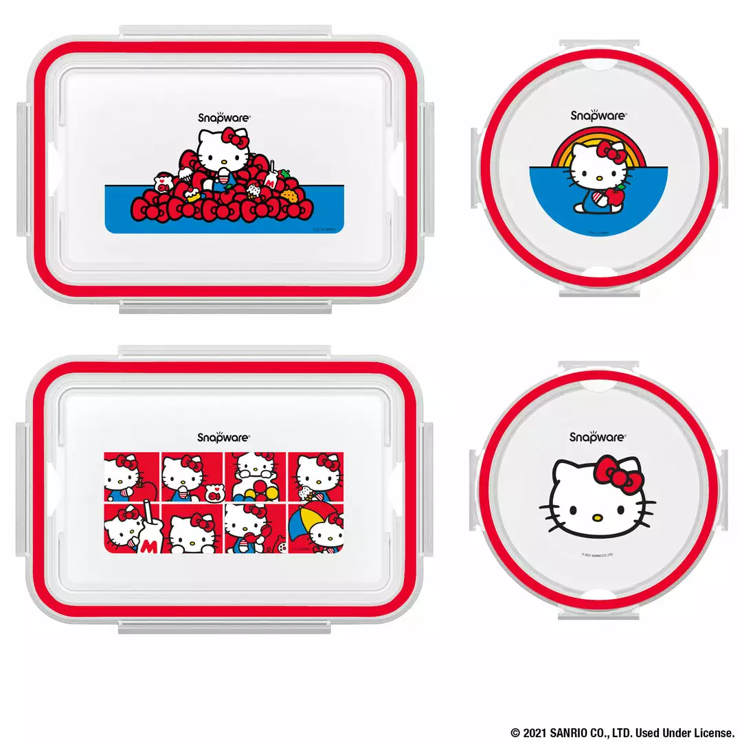 Instant Brands Hello Kitty X Snapware Plastic Kitchen Containers (Set Of 4) Characters 5 Instant Brands Hello Kitty X Snapware Plastic Kitchen Containers (Set Of 4) Characters