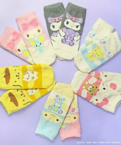 Sanrio Kuromi Cozy Face Socks Bags+