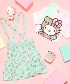 Hybrid Apparel Characters Hello Kitty X Pusheen Tie Dye T-shirt