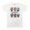 BIOWORLD Hello Kitty X Gundam Love & Peace Tee Characters