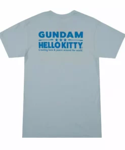BIOWORLD Hello Kitty X Gundam RX-78-2-KT Tee Characters