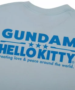 BIOWORLD Hello Kitty X Gundam RX-78-2-KT Tee Characters