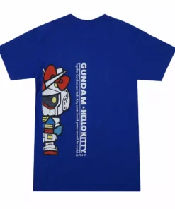 BIOWORLD Hello Kitty X Gundam E.F.S.F. Logo Tee