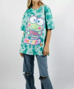 BIOWORLD Keroppi X Dumbgood Tie-dye Tee