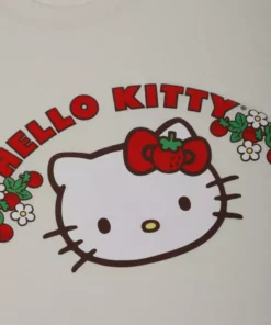 BIOWORLD Apparel Hello Kitty X Dumbgood Strawberry Tee