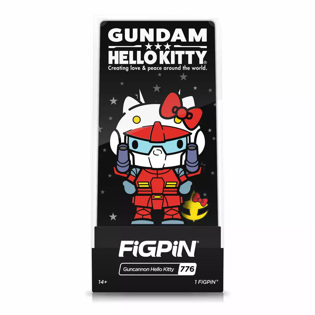 Hello Kitty X Gundam FiGPiN #776 Guncannon Hello Kitty 3 Hello Kitty X Gundam FiGPiN #776 Guncannon Hello Kitty