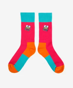 BIOWORLD Keroppi X Dumbgood Embroidered Socks