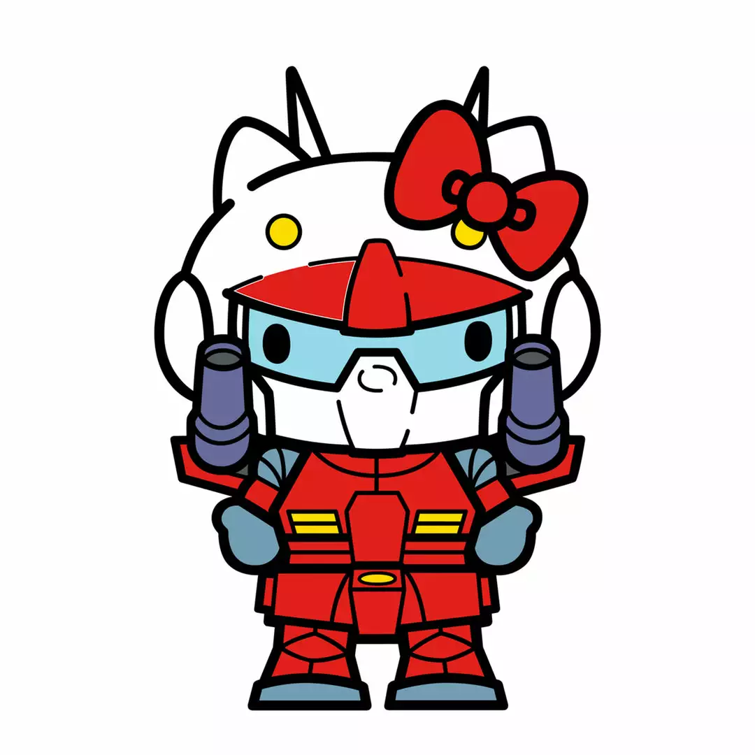 Hello Kitty X Gundam FiGPiN #776 Guncannon Hello Kitty 4 Hello Kitty X Gundam FiGPiN #776 Guncannon Hello Kitty