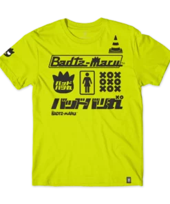 Girl Skateboards Badtz-maru X GIRL Tokyo Speed Racing Tee (Acid Green)