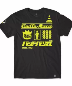 Girl Skateboards Badtz-maru X GIRL Tokyo Speed Racing Tee (Black) Characters