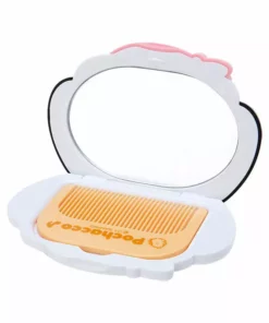 Japan Original Pochacco Die-cut Mirror With Case New