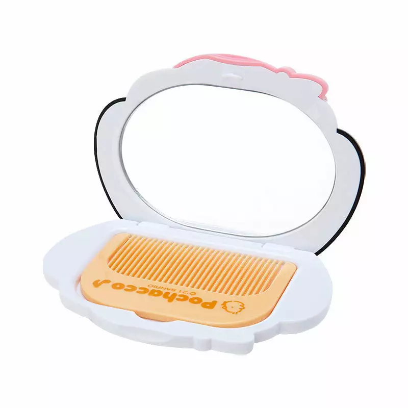 Japan Original Pochacco Die-cut Mirror With Case New 4 Japan Original Pochacco Die-cut Mirror With Case New