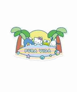 Pura Vida (Creative Genius) Pura Vida X Hello Kitty And Friends Surfboard Sticker