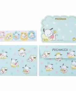Japan Original Pochacco Gilded Message Card Set