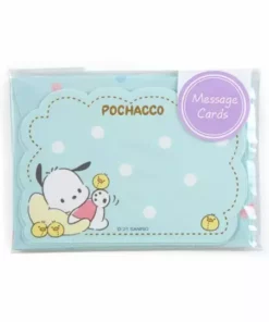 Japan Original Pochacco Gilded Message Card Set