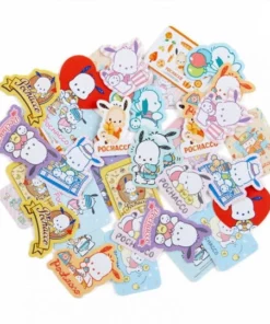 Japan Original Pochacco Sticker Flakes Pouch