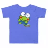 Printful Characters Toddler Keroppi Primary Logo T-Shirt Blue 1 Printful Characters Toddler Keroppi Primary Logo T-Shirt Blue