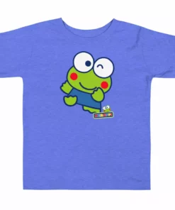 Printful Characters Toddler Keroppi Primary Logo T-Shirt Blue