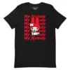 Printful My Melody Red Logo T-Shirt Black