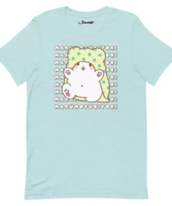 Printful Marumofubiyori Watashi Wa T-Shirt Light Blue