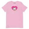 Printful Spottie Dottie Pink Heart T-Shirt Characters