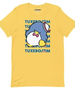 Printful Characters Tuxedosam Watashi Wa T-Shirt Yellow