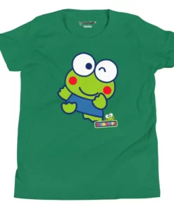 Printful Characters Youth Keroppi Primary Logo T-Shirt
