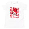 Printful Characters Youth My Melody Red Logo T-Shirt White