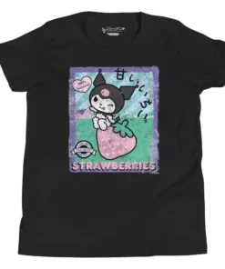 Printful Youth Kuromi Strawberry Picking Strawberries Farm T-Shirt